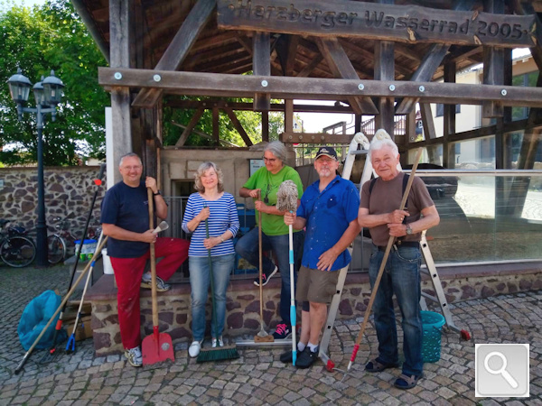 Putztag am Wasserrad in Herzberg 2022