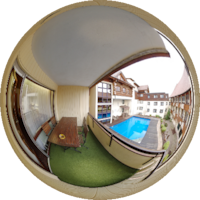 Panorama - Kleinaspach - Hotel Sonnenhof - Haupthaus-Zimmer 400 - Balkon