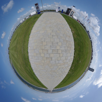 Little-Planet - Panorama - Büsum - Familienlagune/Deich