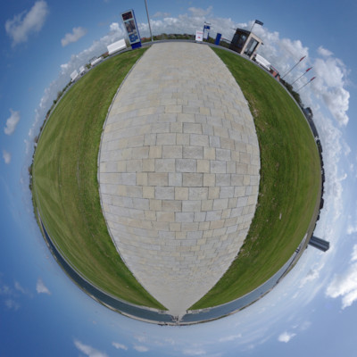 Little-Planet - Panorama - Büsum - Familienlagune/Deich Little-Planet - Panorama - Büsum - Familienlagune/Deich