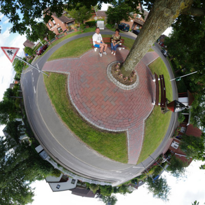 Little-Planet - Panorama - Deichhausen - Ortsmitte Little-Planet - Panorama - Deichhausen - Ortsmitte