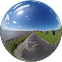 Panorama - Deichhausen - Strand Panorama - Deichhausen - Strand