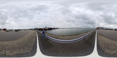 Equirectangulares Vorschaubild - Panorama - Eider Sperrwerk - Parkplatz Equirectangulares Vorschaubild - Panorama - Eider Sperrwerk - Parkplatz