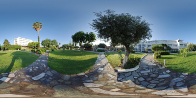 Equirectangulares Vorschaubild - Panorama - Kos - Hotelgarten