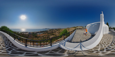 Equirectangulares Vorschaubild - Panorama - Rhodos - Kapelle Agia Sophia