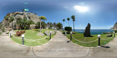 Equirectangulares Vorschaubild - Panorama - Gran Canaria - Hotel Taurito Princess - Garten