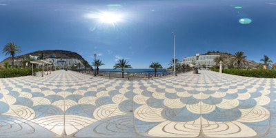 Equirectangulares Vorschaubild - Panorama - Gran Canaria - Playa Taurito - Promenade
