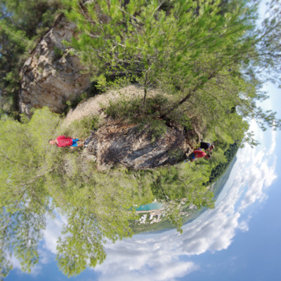 Little-Planet - Panorama - Ibiza - Cala Llonga - Felsenwand
