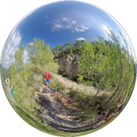 Panorama - Ibiza - Cala Llonga - Felsenwand