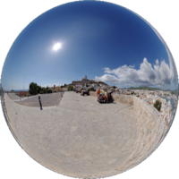 Panorama - Ibiza - Eivissa - Kanonen an den Wehranlagen