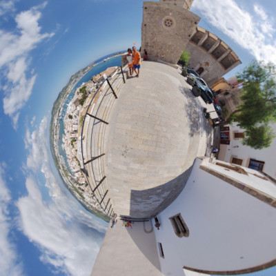 Little-Planet - Panorama - Ibiza - Eivissa - An der Kathedrale (Santa Maria)