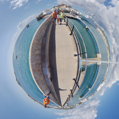 Little-Planet - Panorama - Ibiza - Eivissa - Mole am Hafen
