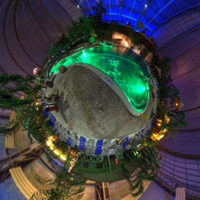 Little-Planet - Panorama - Tropical Island - Lagune bei Nacht