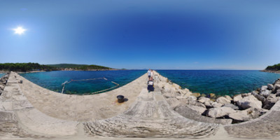 Equirectangulares Vorschaubild - Panorama - Veli-Lošinj - Rovenska-Mole
