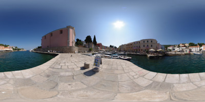 Equirectangulares Vorschaubild - Panorama - Veli-Lošinj - Hafen